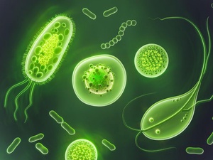 Фото с сайта <a href="https://www.freepik.com/free-photo/microscopic-germs-pathogens_15518296.htm">Freepik</a> / Ученые обнаружили неизвестные ранее биологические объекты внутри человека