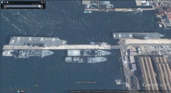 Японские авианесущие корабли в ВМБ Куре