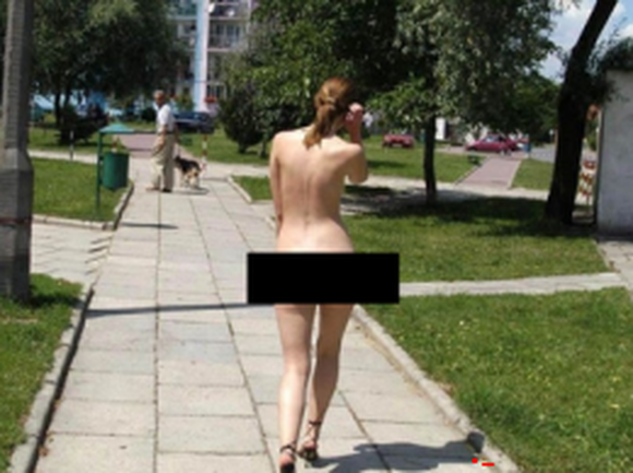 Очевидцы сфотографировали голую девушку, разгуливавшую днем по оживленной улице Твери
