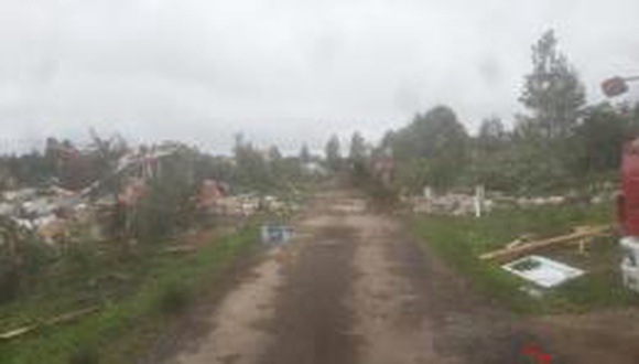 Гроза разрушила деревню под Москвой